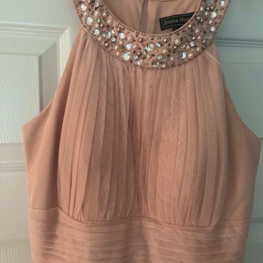 Jessica Howard Jeweled Gown, soft Pink - Picture 2 of 6